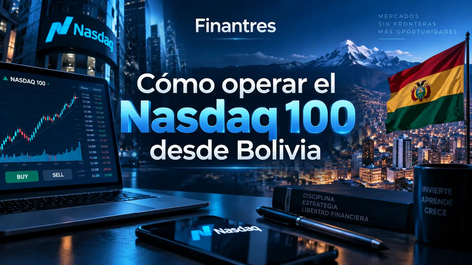 Cómo operar el Nasdaq 100 desde Bolivia