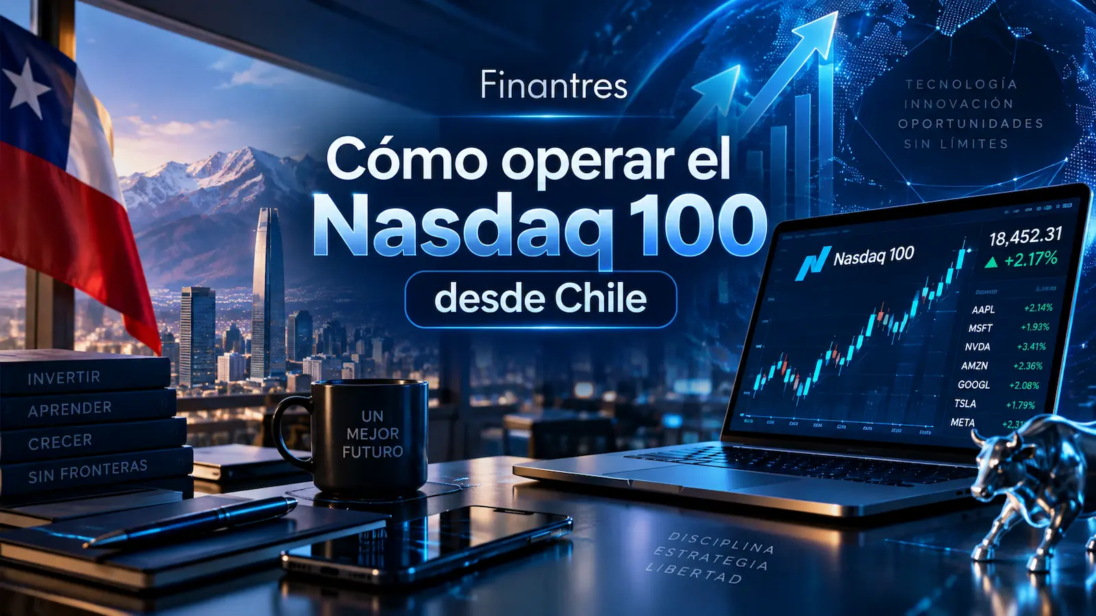 Cómo operar el Nasdaq 100 desde Chile