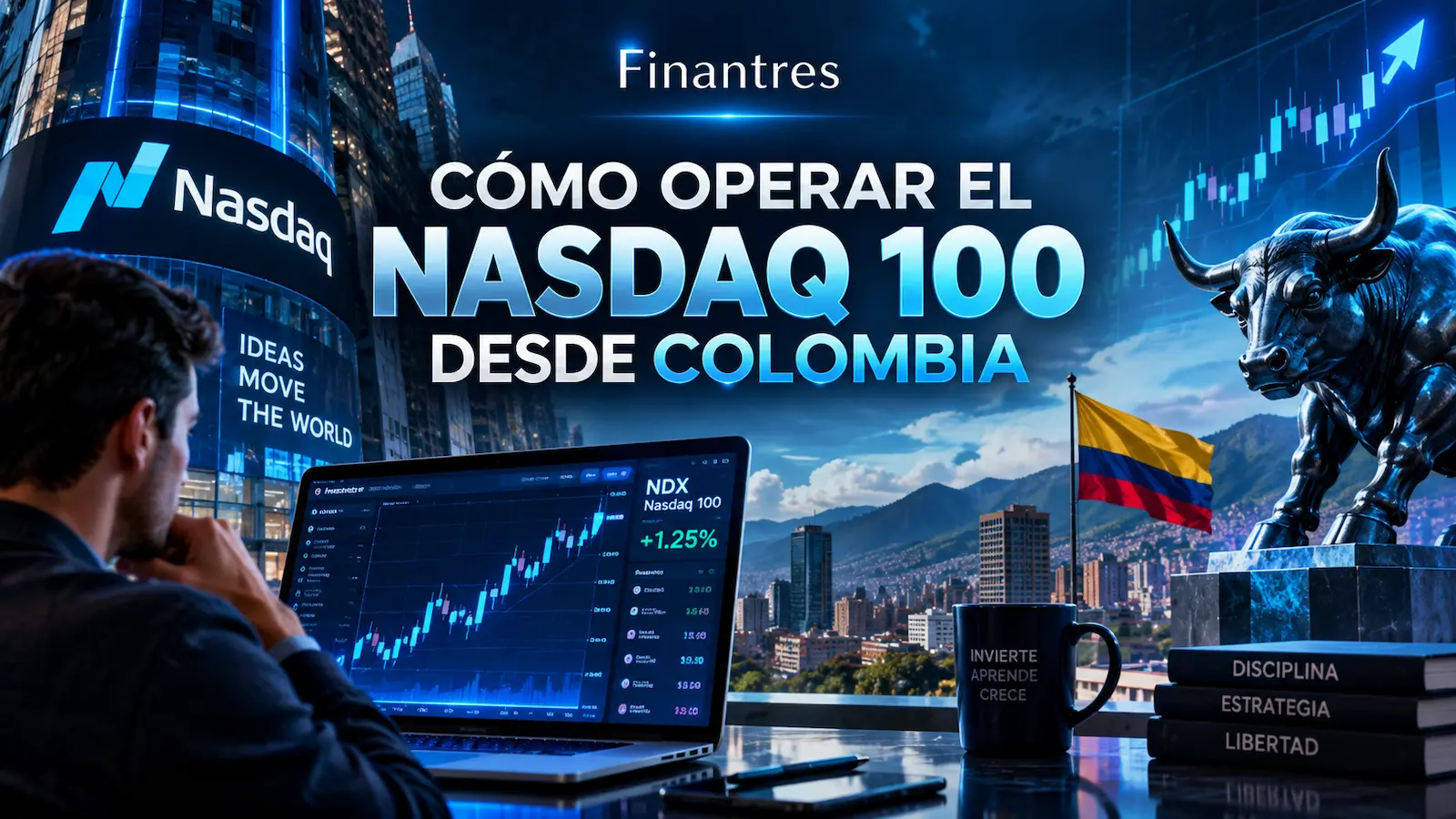 Cómo operar el Nasdaq 100 desde Colombia