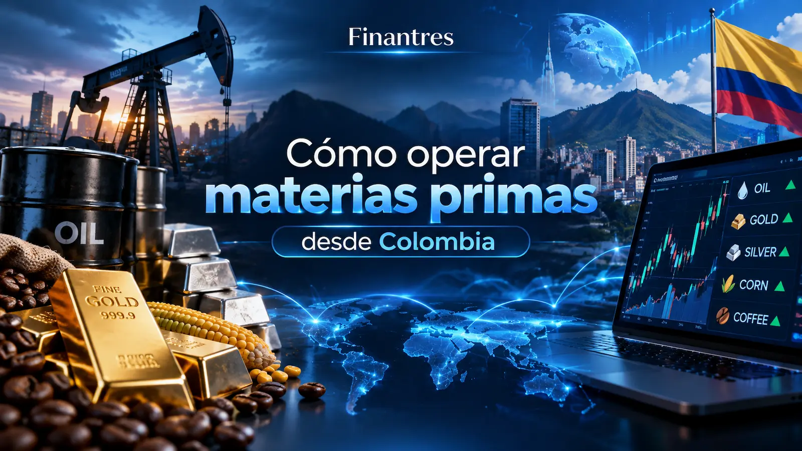 Cómo operar materias primas desde Colombia