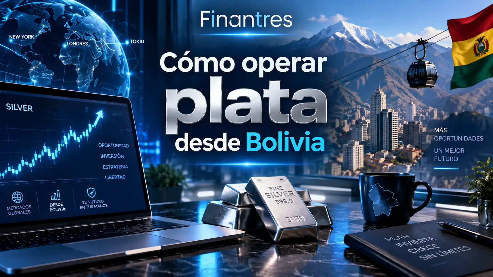 Cómo operar plata desde Bolivia: guía práctica para XAG/USD