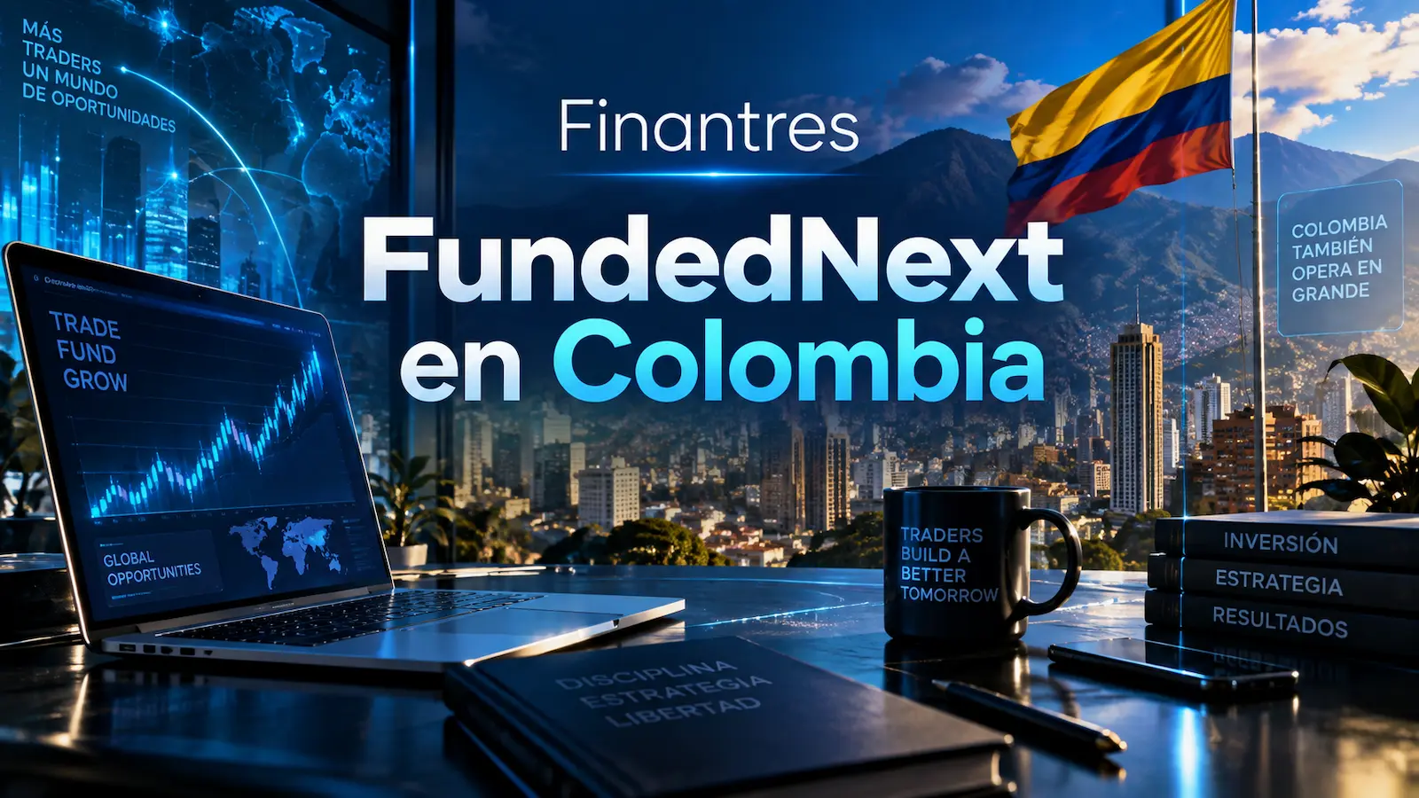 FundedNext en Colombia: opiniones, seguridad y cómo comprar un challenge