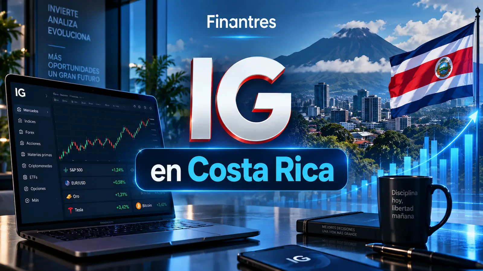 IG en Costa Rica: opiniones, seguridad y cómo abrir una cuenta
