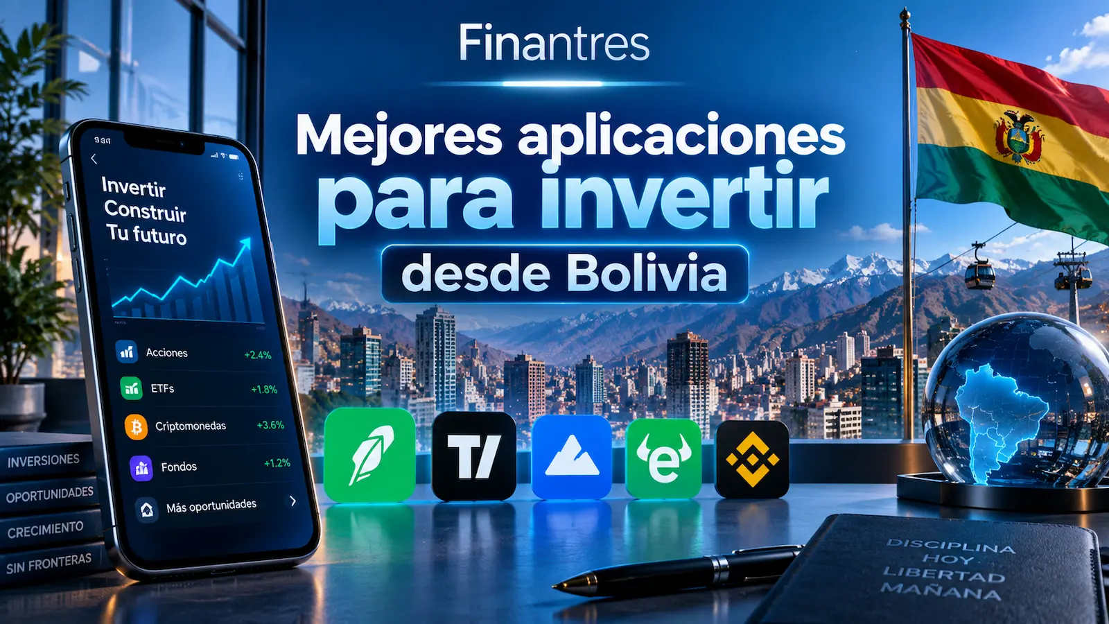 Mejores aplicaciones para invertir desde Bolivia