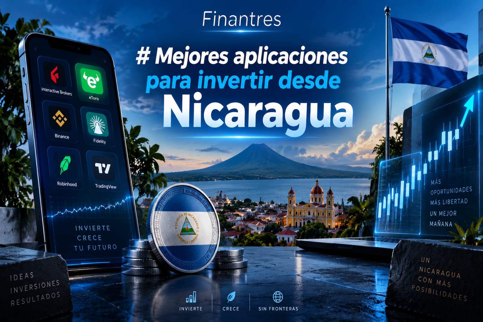 Mejores aplicaciones para invertir desde Nicaragua