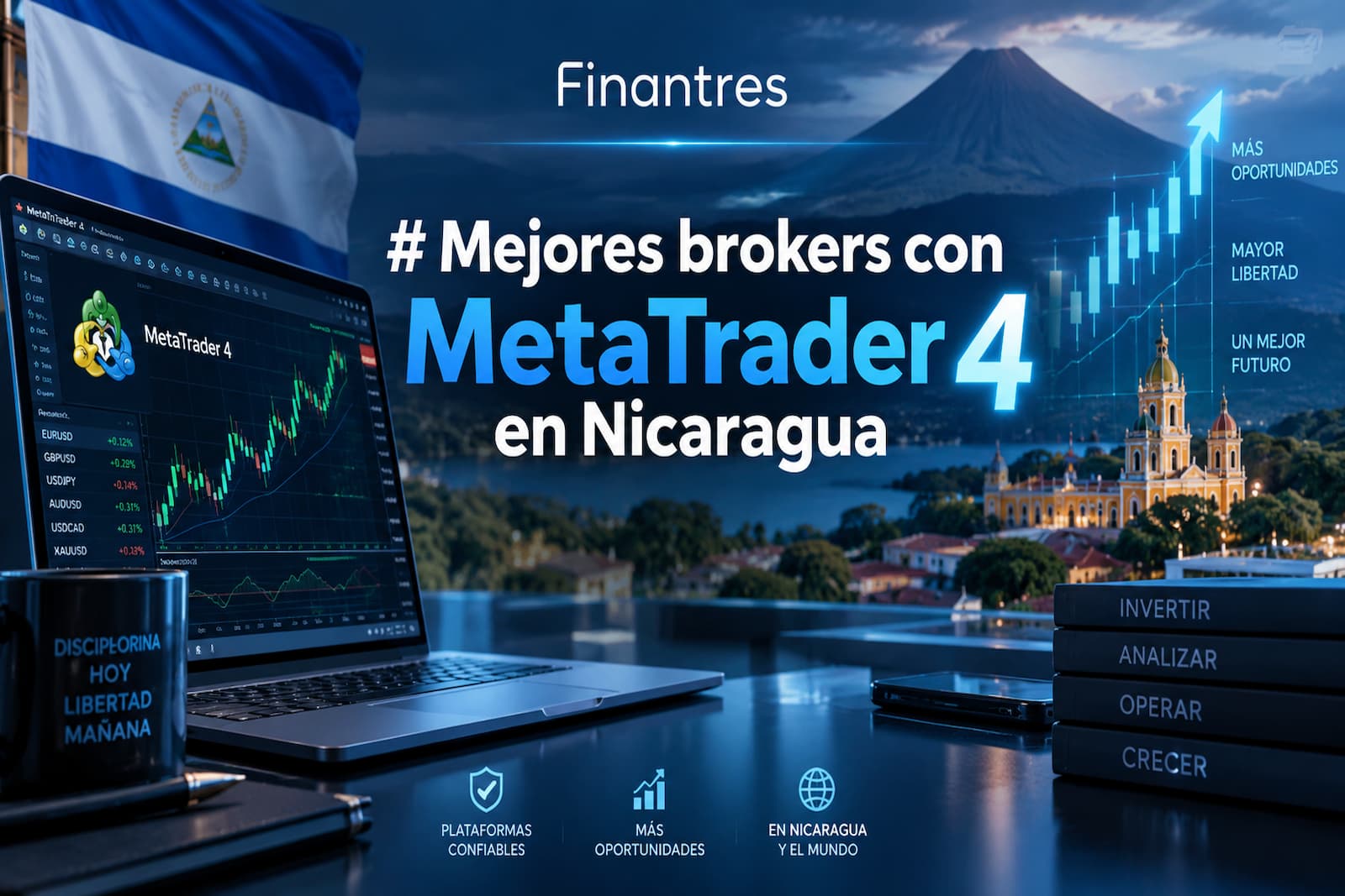 Mejores brokers con MetaTrader 4 en Nicaragua: 5 opciones para elegir con criterio