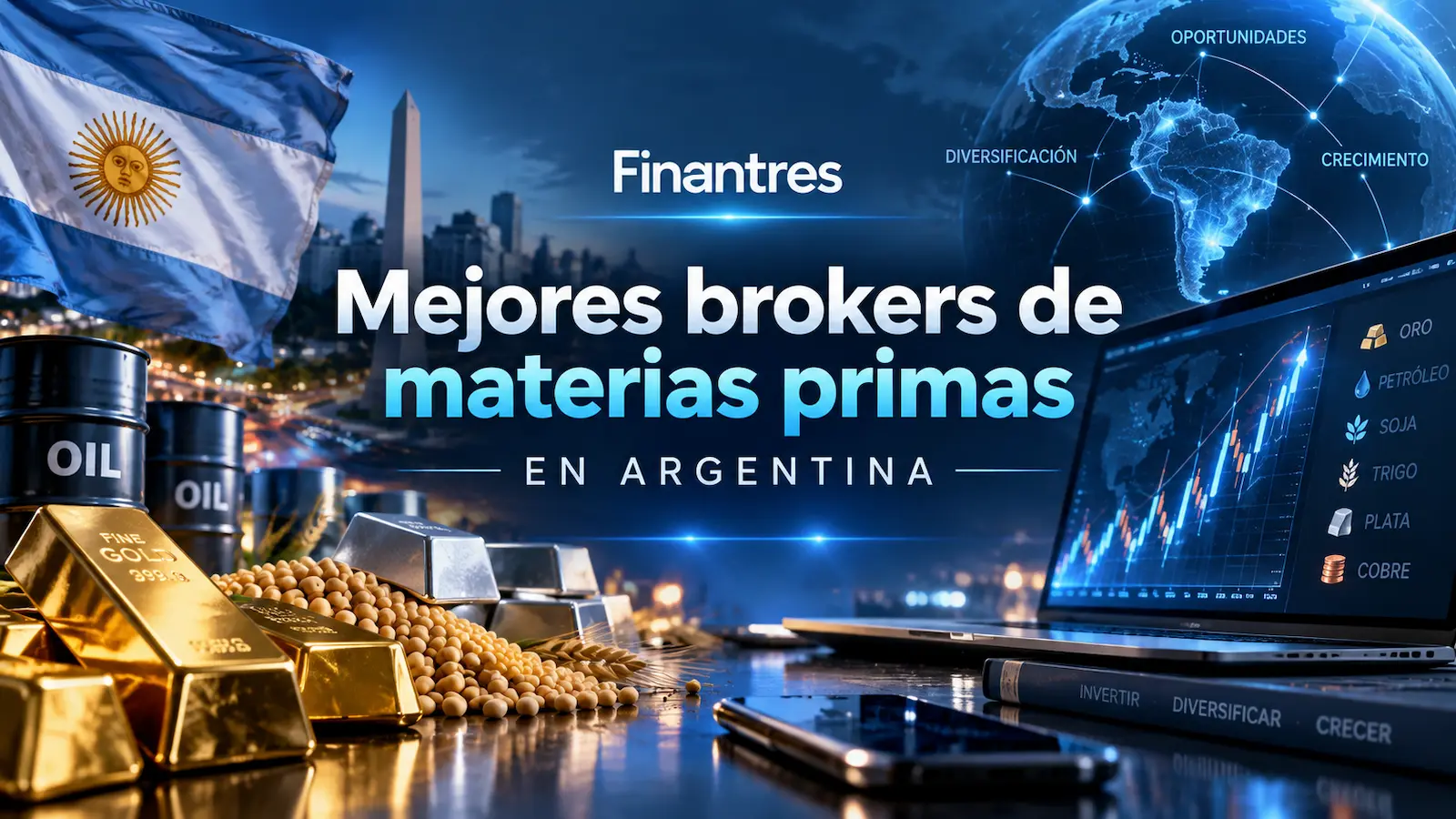 Mejores brokers de materias primas en Argentina