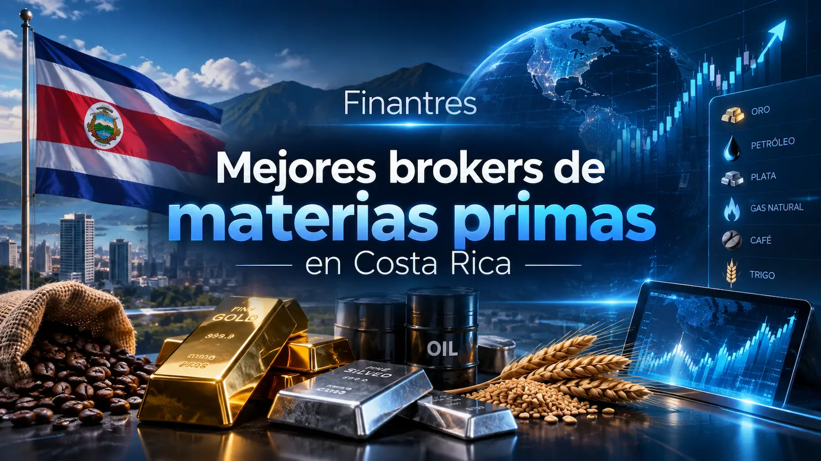 Mejores brokers de materias primas en Costa Rica