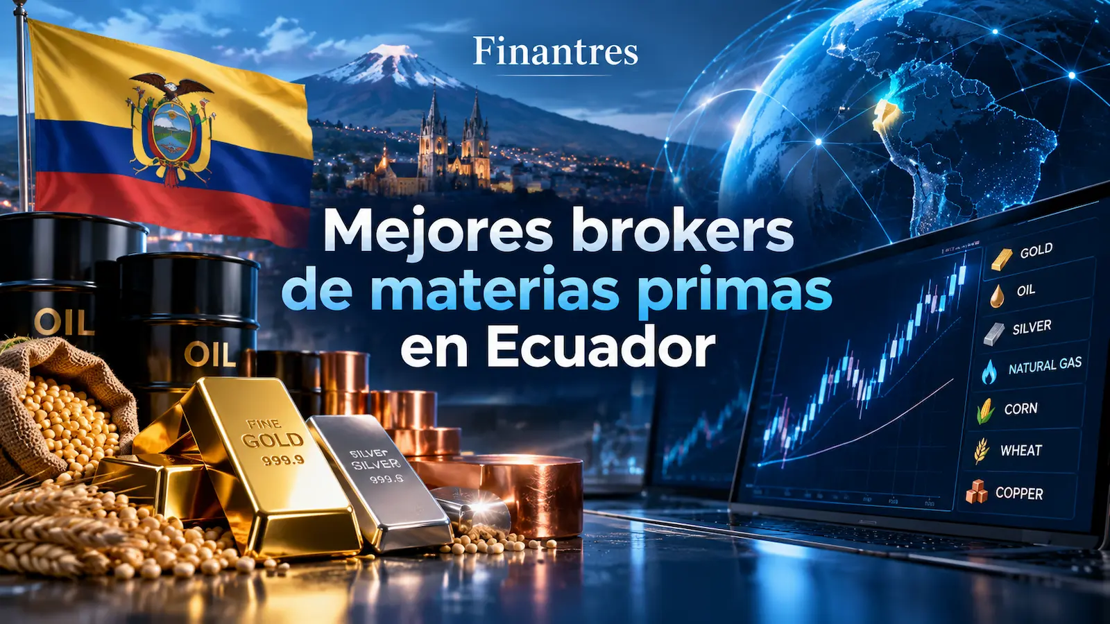Mejores brokers de materias primas en Ecuador: ranking y comparativa