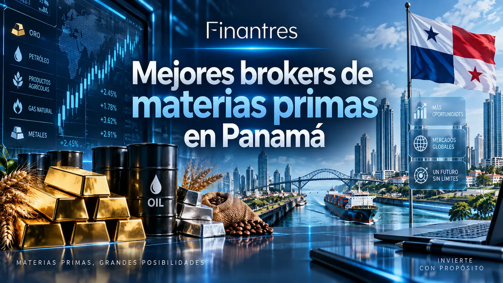 Mejores brokers de materias primas en Panamá