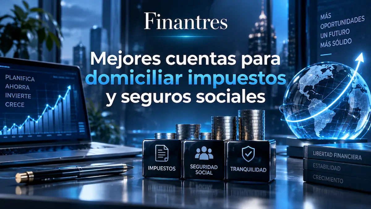 Mejores cuentas para domiciliar impuestos y seguros sociales