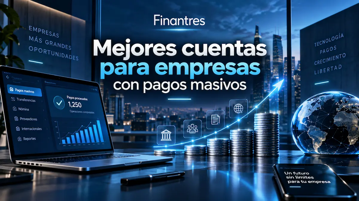 Mejores cuentas para empresas con pagos masivos