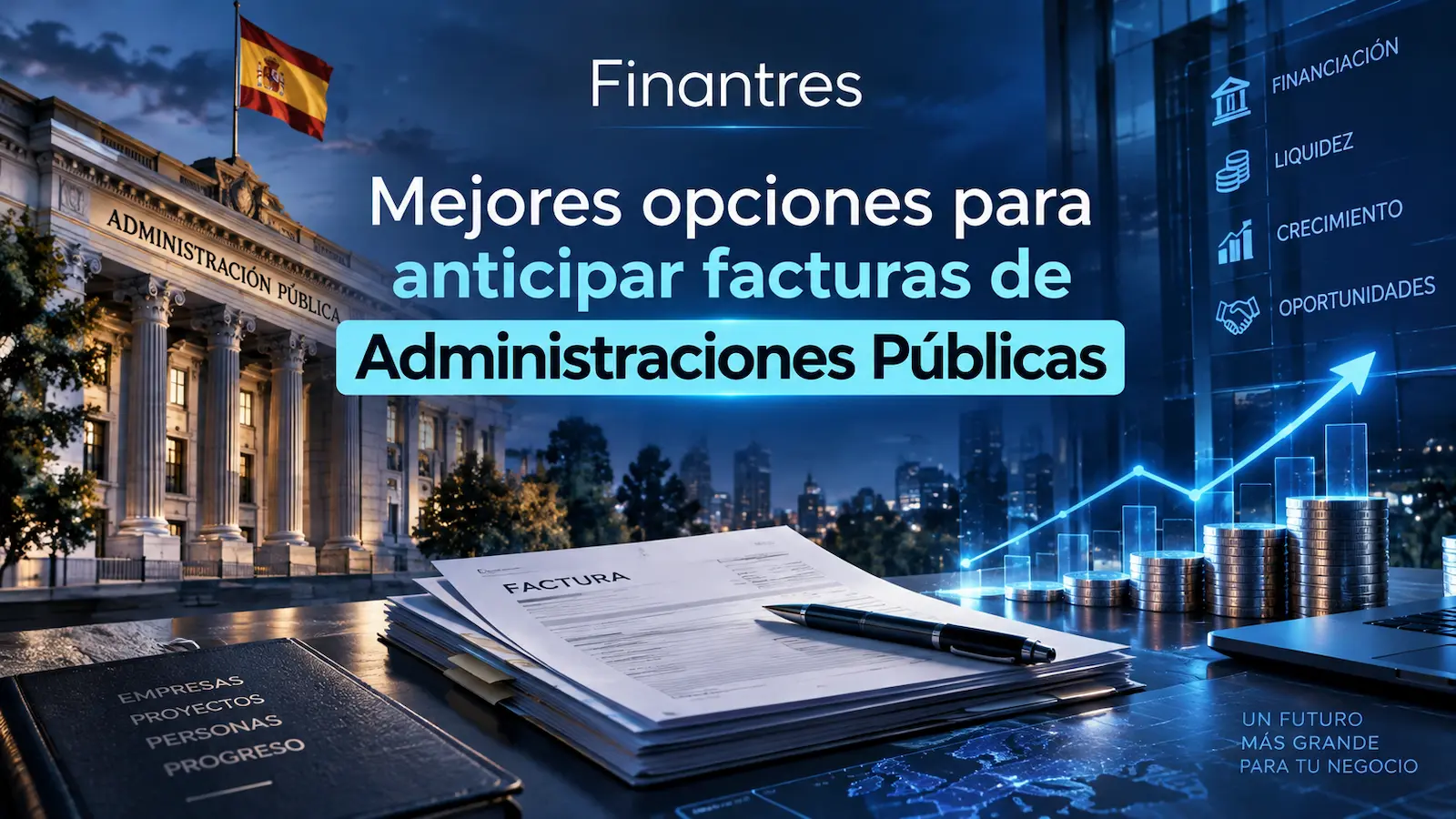 Mejores opciones para anticipar facturas de Administraciones Públicas