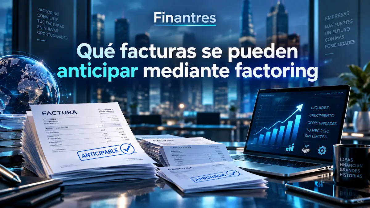 Qué facturas se pueden anticipar mediante factoring