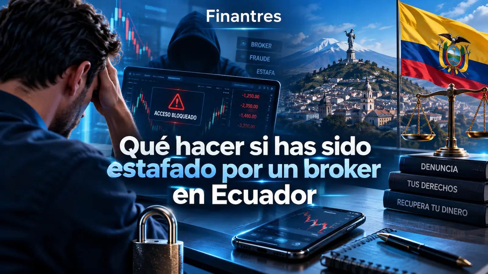 Qué hacer si has sido estafado por un broker en Ecuador