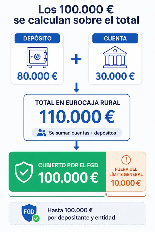 Seguridad Eurocaja Rural depósitos