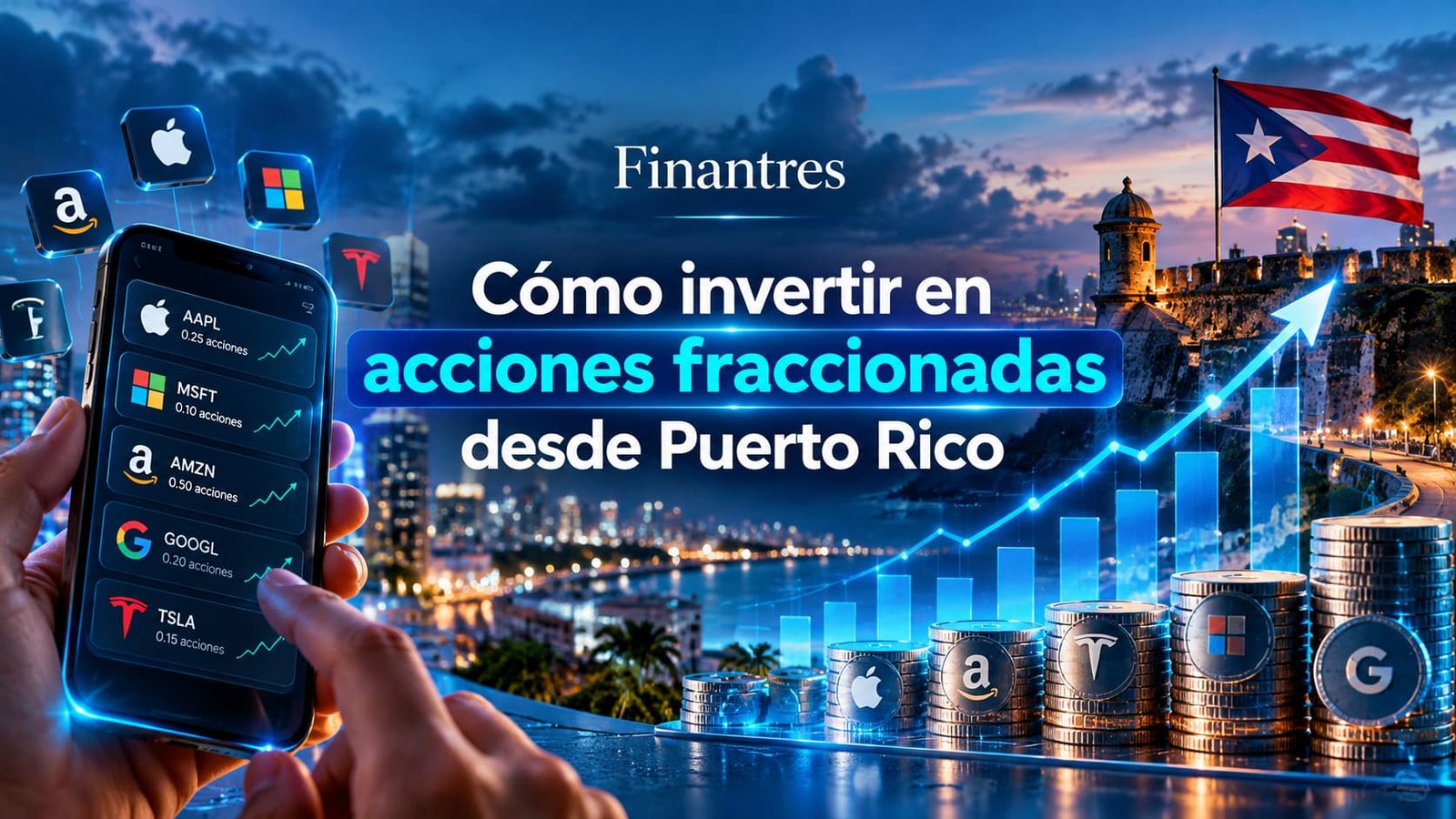 Cómo invertir en acciones fraccionadas desde Puerto Rico