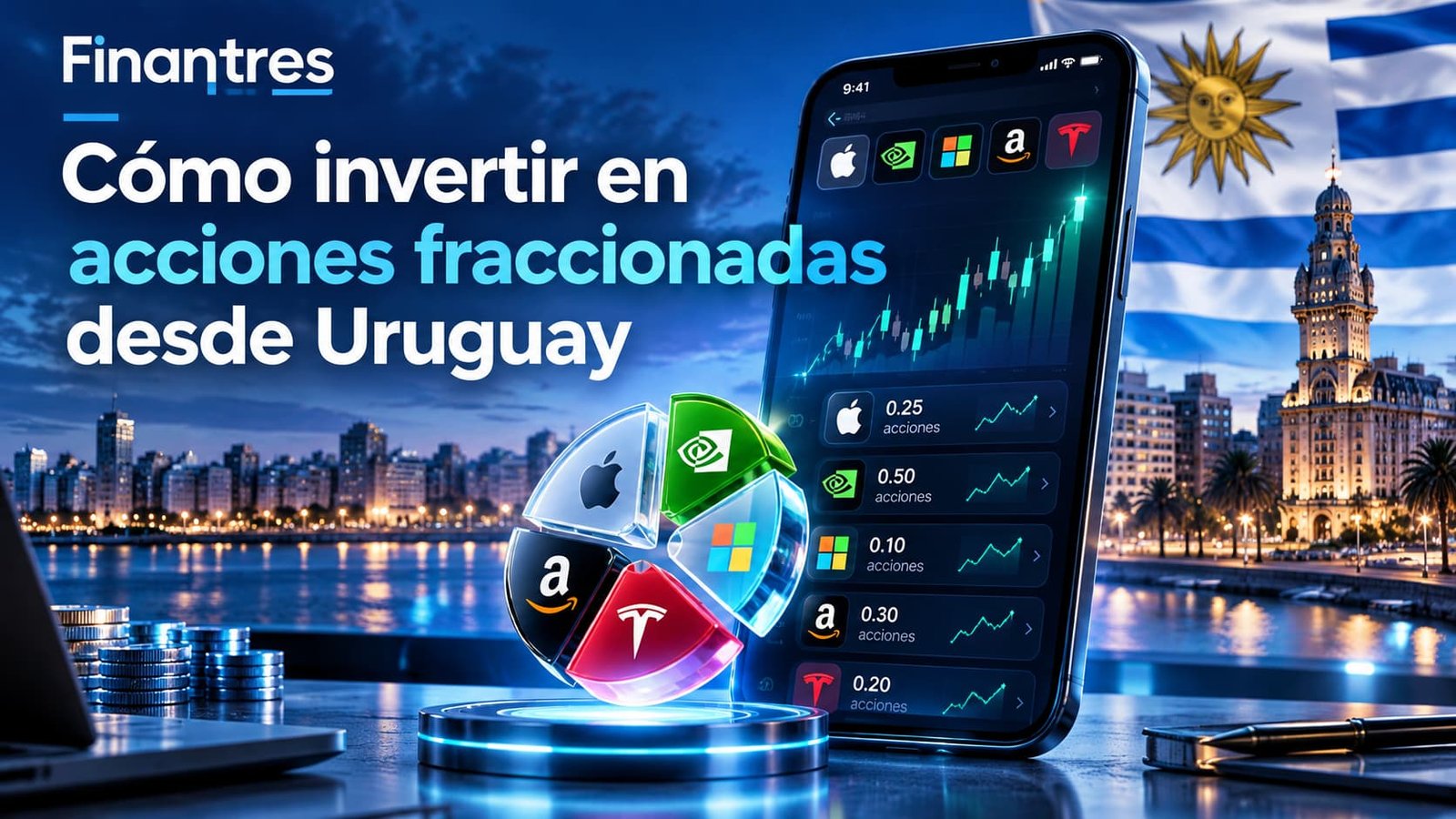 Cómo invertir en acciones fraccionadas desde Uruguay